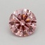 0.51 Ct. Fancy Vivid Pink Round Lab Grown Diamond