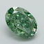 5.31 Ct. Fancy Vivid Green Oval Lab Grown Diamond