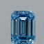 1.53 Ct. Fancy Vivid Blue Emerald Lab Grown Diamond
