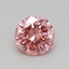 0.30 Ct. Fancy Vivid Pink Round Lab Grown Diamond