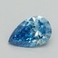 1.00 Ct. Fancy Vivid Blue Pear Lab Grown Diamond