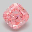 2.05 Ct. Fancy Vivid Pink Cushion Lab Grown Diamond