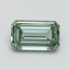 1.03 Ct. Fancy Vivid Pacific Green Emerald Lab Grown Diamond