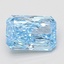 1.53 Ct. Fancy Vivid Blue Radiant Lab Grown Diamond