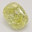 2.05 Ct. Fancy Intense Yellow Cushion Diamond