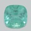 7.0x6.9mm  Green  Cushion   Emerald