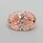 0.50 Ct. Fancy Vivid Pink Oval Lab Grown Diamond