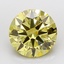 3.50 Ct. Fancy Intense  Yellow Round Lab Grown Diamond