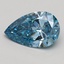 2.02 Ct. Fancy Vivid Blue Pear Lab Grown Diamond
