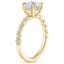 18K Yellow Gold Cadence Diamond Ring, smallside view