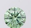 1.50 Ct. Fancy Vivid  Green Round Lab Grown Diamond