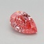 0.77 Ct. Fancy Vivid Pink Pear Lab Grown Diamond