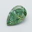 1.77 Ct. Fancy Vivid  Green Pear Lab Grown Diamond