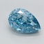 2.63 Ct. Fancy Vivid Blue Pear Lab Grown Diamond