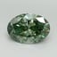 2.51 Ct. Fancy Vivid Green Oval Lab Grown Diamond