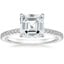 14K White Gold Demi Half Coverage Diamond Ring (1/5 ct. tw.), smalltop view