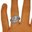 The Kavi Ring, smalltop view on a hand