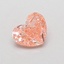 0.60 Ct. Fancy Vivid Pink Heart Lab Grown Diamond