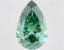 5.74 Ct. Fancy Vivid  Green Pear Lab Grown Diamond