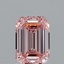 1.30 Ct. Fancy Intense Pink Emerald Lab Grown Diamond