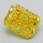 2.87 Ct. Fancy Vivid Yellow Radiant Lab Grown Diamond