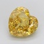 4.04 Ct. Fancy Vivid Yellow Heart Lab Grown Diamond