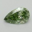 1.18 Ct. Fancy Vivid Green Pear Lab Grown Diamond