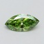 1.00 Ct. Fancy Vivid Green Marquise Lab Grown Diamond