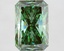 4.63 Ct. Fancy Vivid Green Radiant Lab Grown Diamond