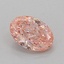 0.86 Ct. Fancy Vivid Pink Oval Lab Grown Diamond