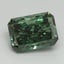2.00 Ct. Fancy Vivid Green Radiant Lab Grown Diamond