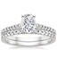 18KW Moissanite Sonora Diamond Bridal Set (1/4 ct. tw.), smalltop view