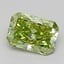 0.73 Ct. Fancy Vivid  Green Radiant Lab Grown Diamond