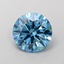 1.37 Ct. Fancy Vivid  Blue Round Lab Grown Diamond