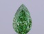 1.53 Ct. Fancy Vivid Green Pear Lab Grown Diamond