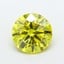 1.35 Ct. Fancy Vivid  Yellow Round Lab Grown Diamond