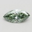 0.75 Ct. Fancy Vivid Green Marquise Lab Grown Diamond