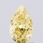 1.03 Ct. Fancy Vivid Yellow Pear Lab Grown Diamond