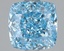 1.62 Ct. Fancy Vivid Blue Cushion Lab Grown Diamond