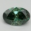 2.01 Ct. Fancy Vivid Green Oval Lab Grown Diamond