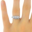 The Mona Ring, smalltop view on a hand
