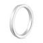 18K White Gold 2.5mm Soft Edge Quattro Wedding Ring, smallside view