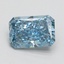 1.51 Ct. Fancy Vivid Blue Radiant Lab Grown Diamond