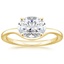 18K Yellow Gold Lévita Solitaire Ring, smalltop view