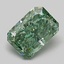 1.09 Ct. Fancy Vivid Green Radiant Lab Grown Diamond