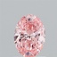 1.00 Ct. Fancy Vivid Pink Oval Lab Grown Diamond