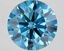2.73 Ct. Fancy Vivid Blue Round Lab Grown Diamond