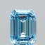 1.51 Ct. Fancy Vivid Blue Emerald Lab Grown Diamond