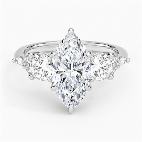 Luxe Nadia Three Stone Diamond Ring