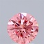 1.39 Ct. Fancy Vivid Pink Round Lab Grown Diamond